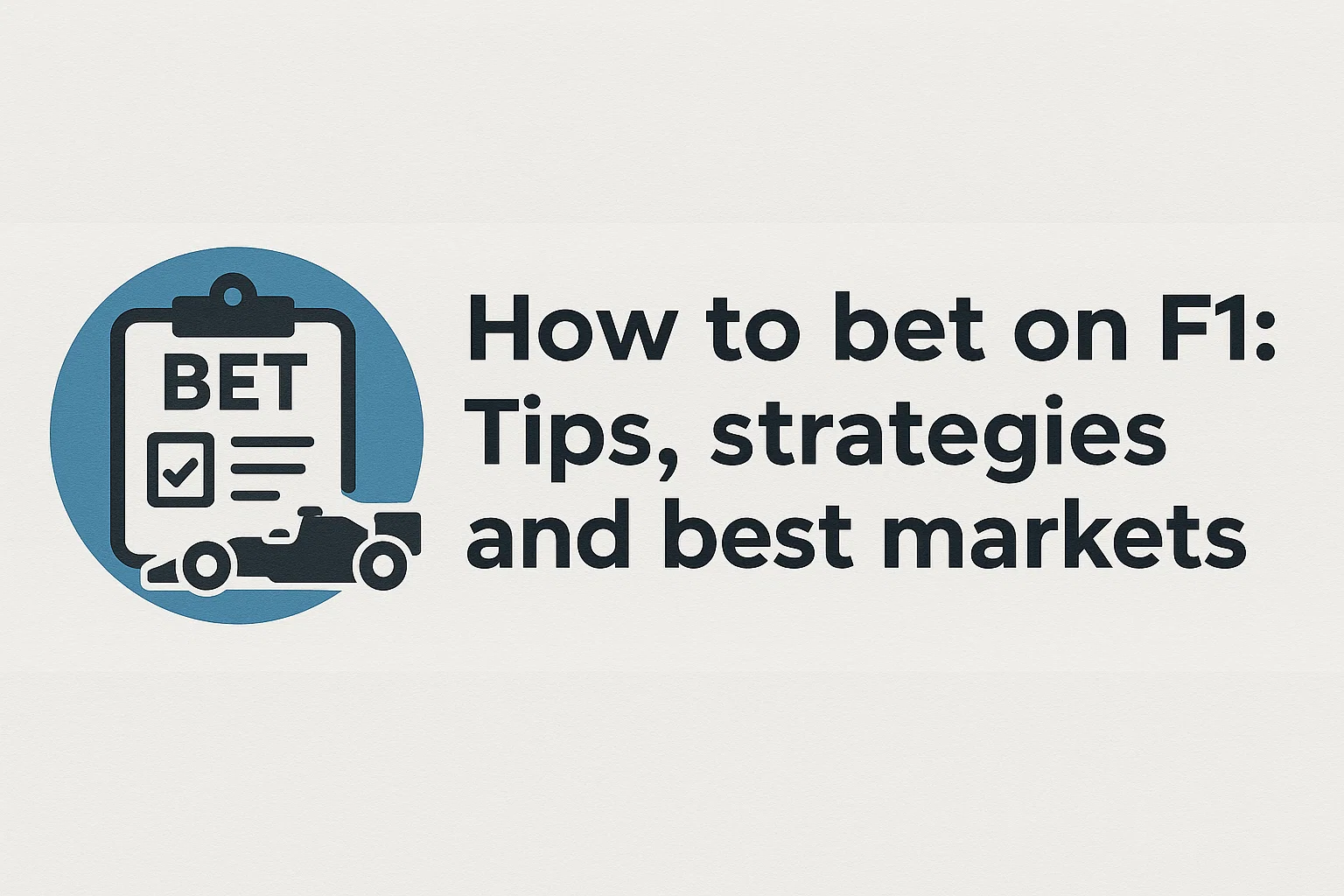 How to bet on F1: Tips, strategies and best markets