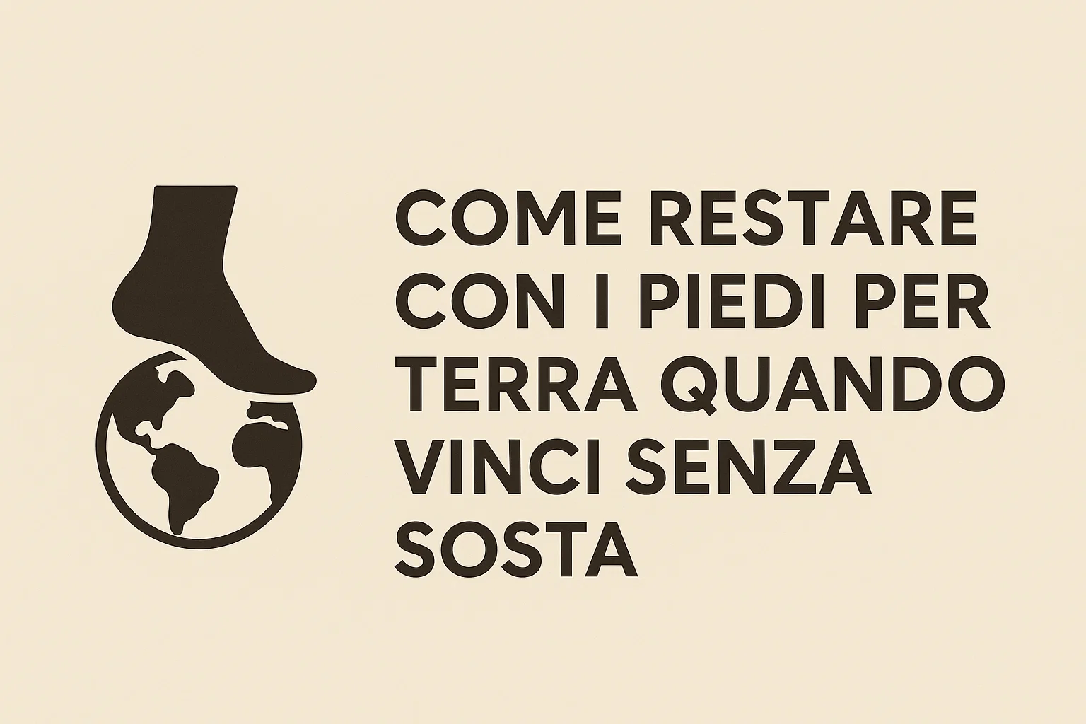 Come Restare con i Piedi per Terra Quando Vinci Senza Sosta
