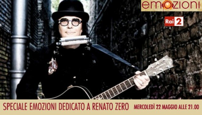 Televisione: su Rai 2, “Emozioni” dedicato a Renato Zero