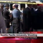 La Polizia di Seattle sul posto. Foto: (KOMO 4 News/ABC)