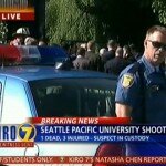 L'area delineata dalla Polizia. (Foto: Kiro7 News/CBS)